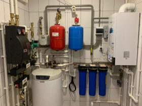 Фото смонтированной в помещении системы отопления